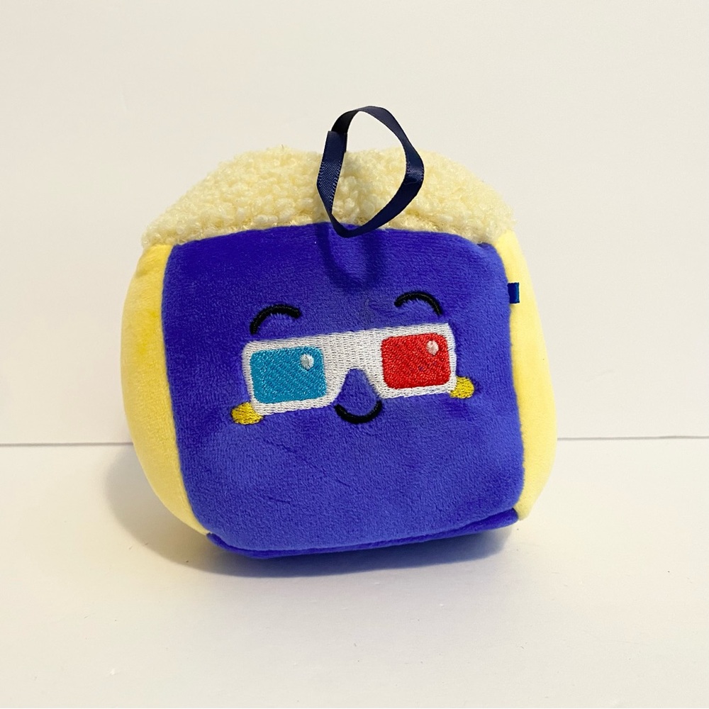 Cineplex Big Screen Popcorn Plush Blue Yellow 3D Stuffed Animal Toy Exclusive